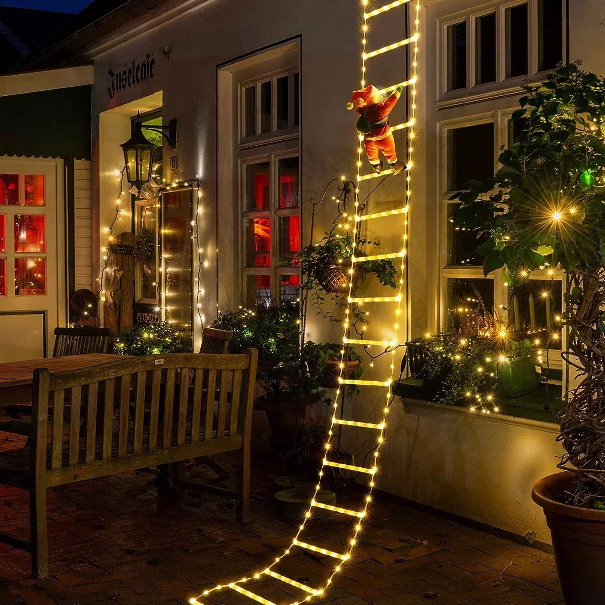 Christmas Lights Outdoor - Lumière d'échelle LED pour la décoration