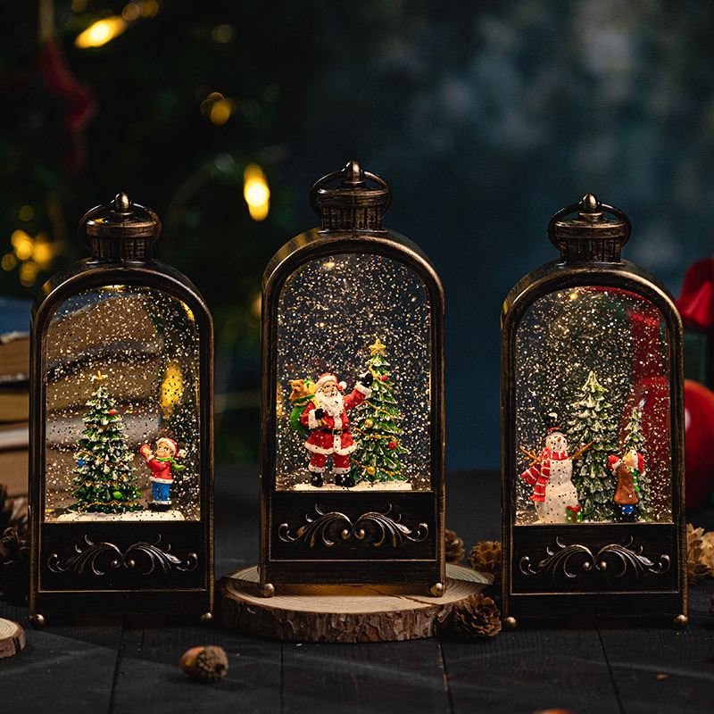Snow Globe Musical - Lanterne de globe de neige éclairée