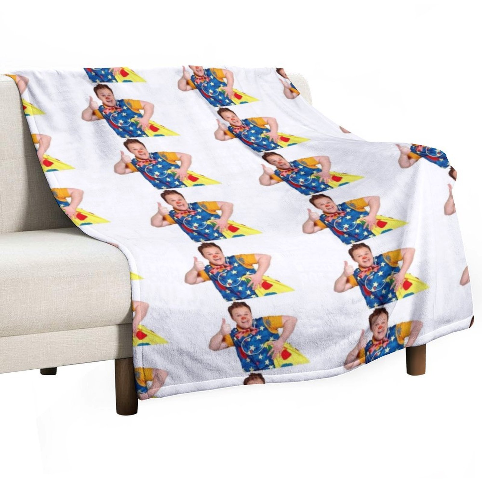 Christmas Throw Blanket - Couverture Mr Tumble Throw Blanket Cozy