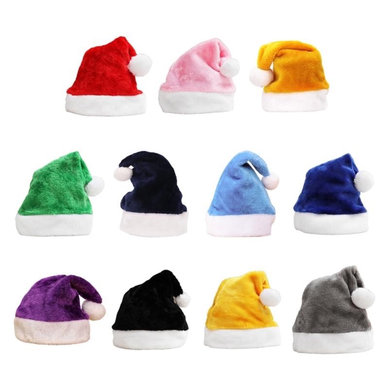 Santa Hat Plush - X90F – bonnet épais de carnaval