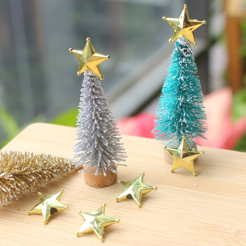 Star Tree Topper - Ornements d'étoile de Noël dorés, ornements