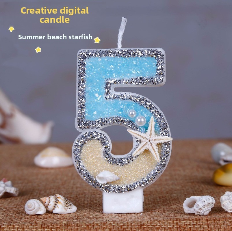 Holiday Candle Set - Bougies d'anniversaire en forme d'étoile de