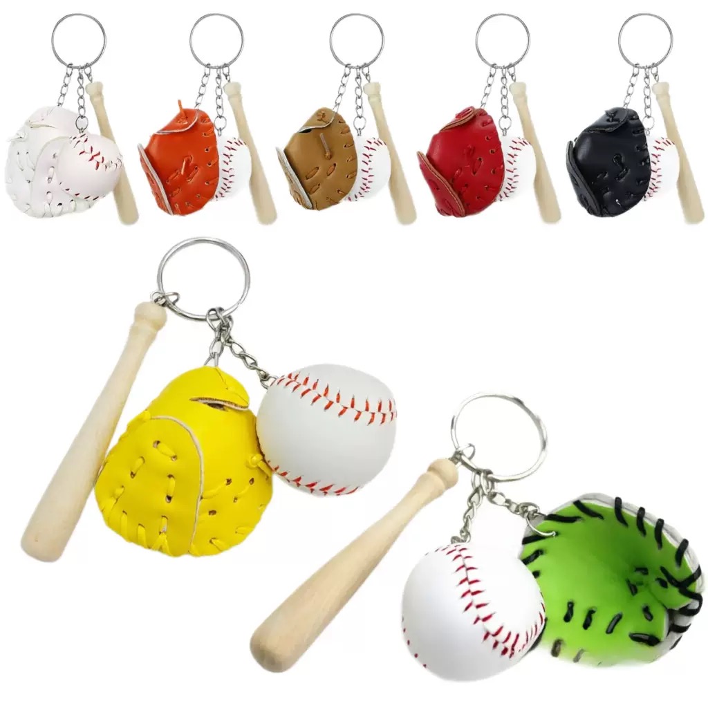 Ornament Ball Set - Porte-clés de baseball 2CM, lot de