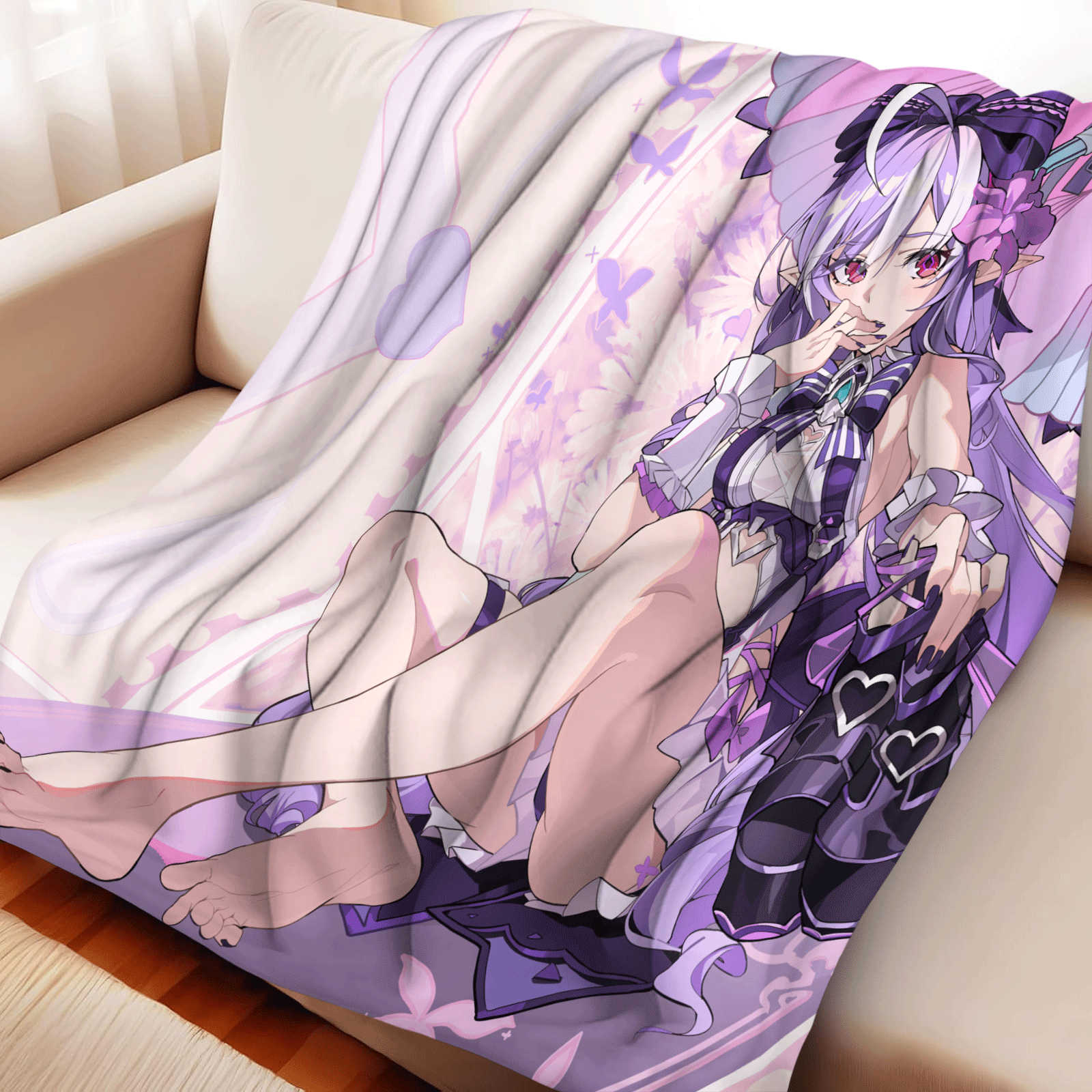 Christmas Throw Blanket - Couverture en flanelle dessin animé Zenless
