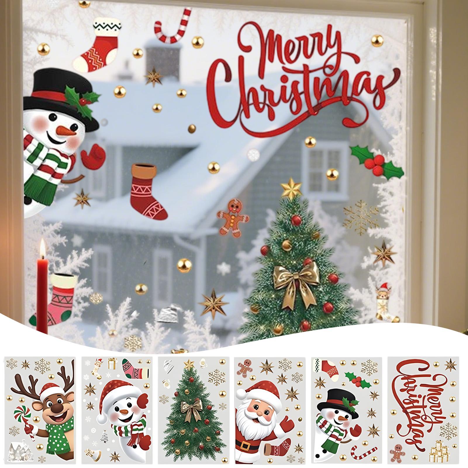 Snowflake Window Decal - Autocollants de fenêtre de noël, flocon