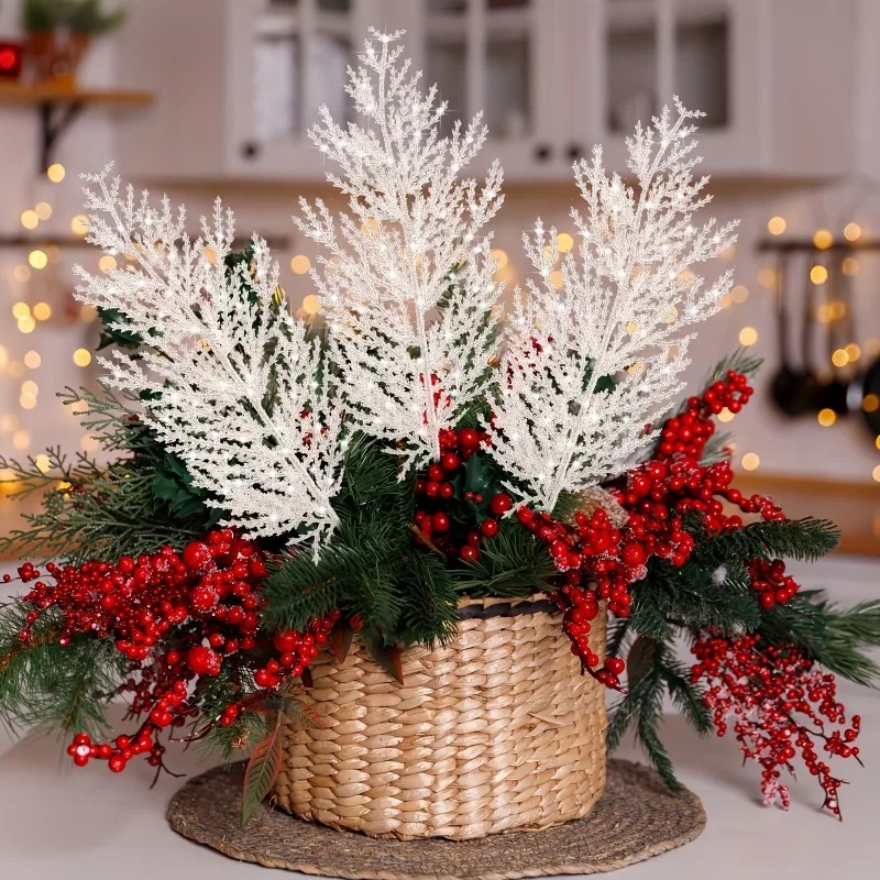 Christmas Wreath Fake - 24 branches de pin artificielles de
