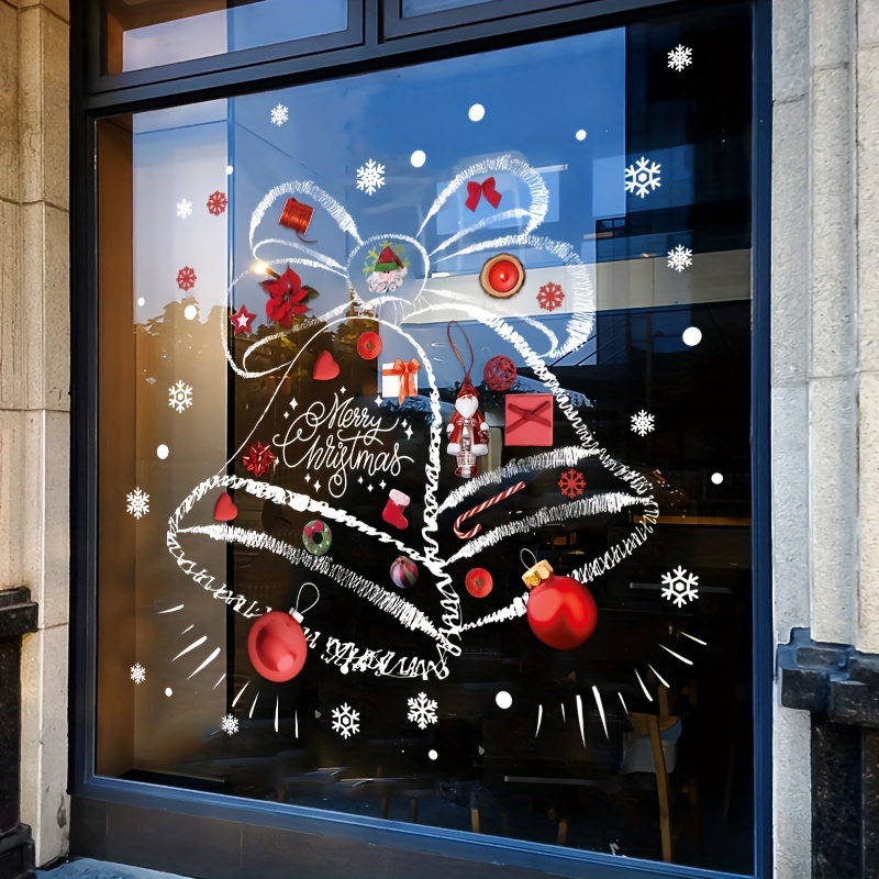 Snowflake Window Decal - Autocollants de Noël Flocons de neige