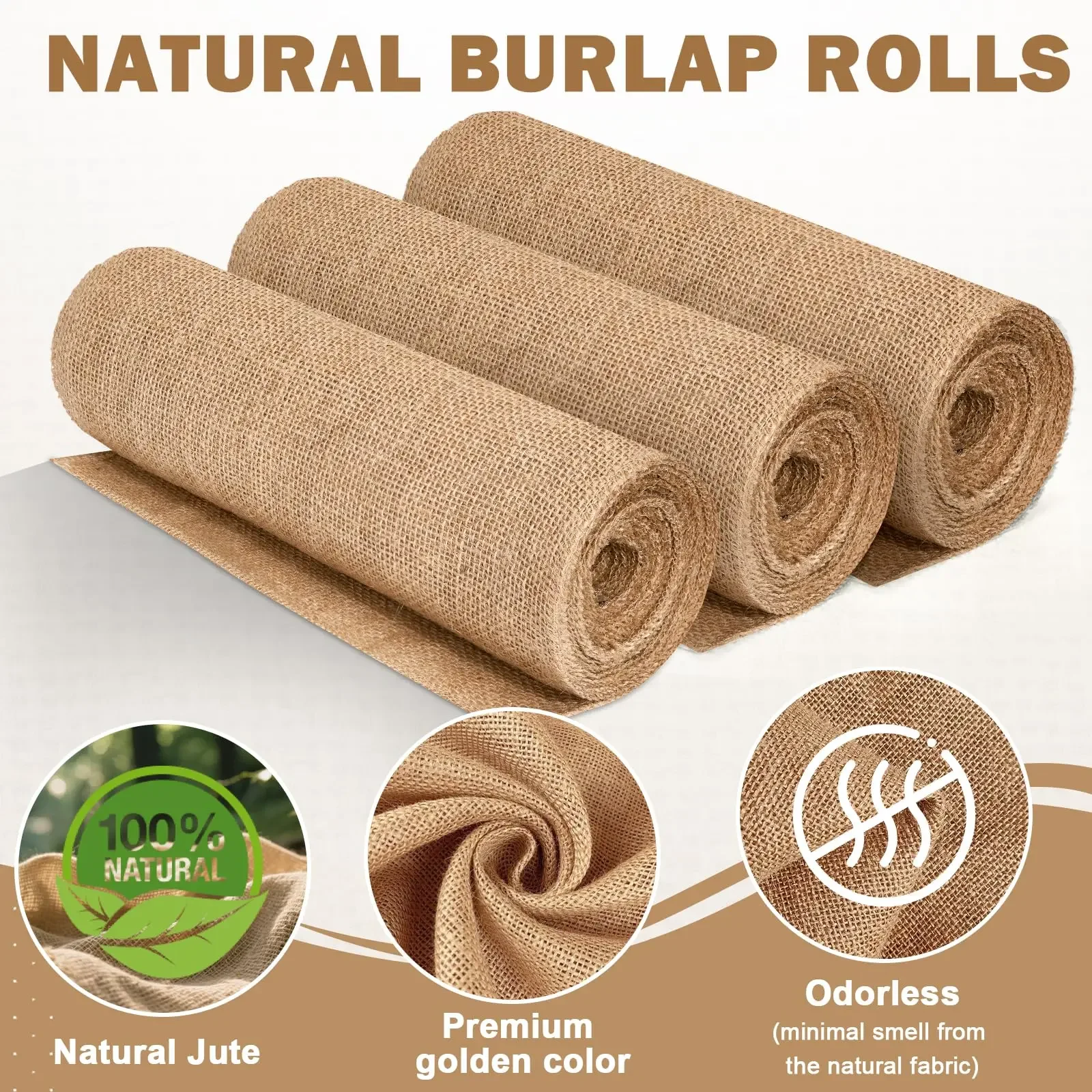 Christmas Table Runner - Nouveau Rouleau de Toile de Jute