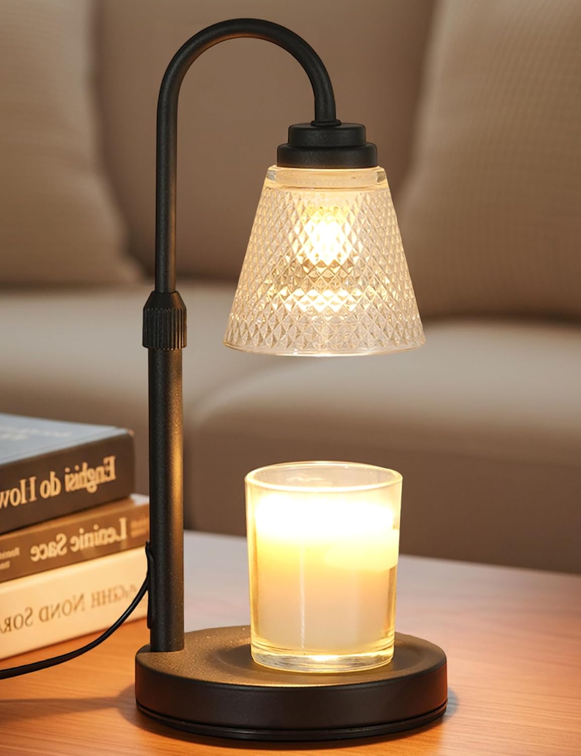 Holiday Candle Set - Lampe chauffe-bougie avec minuterie et variateur