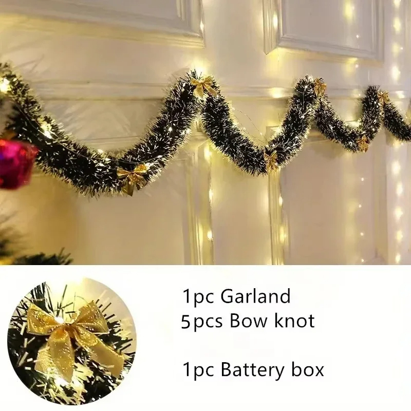 Tinsel Garland Decoration - Guirlande de guirlandes de noël guirlande