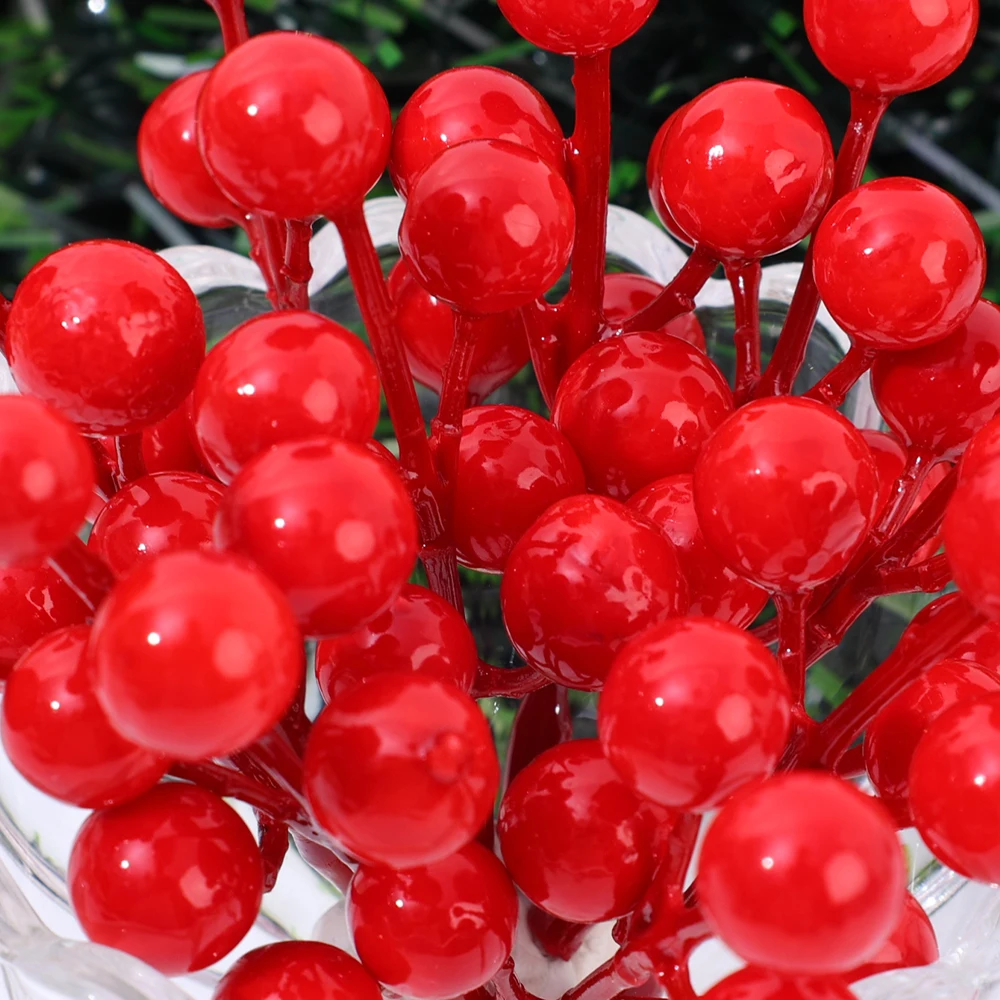 5/100x Branches de baies rouge - Christmas Wreath Fake avis et prix