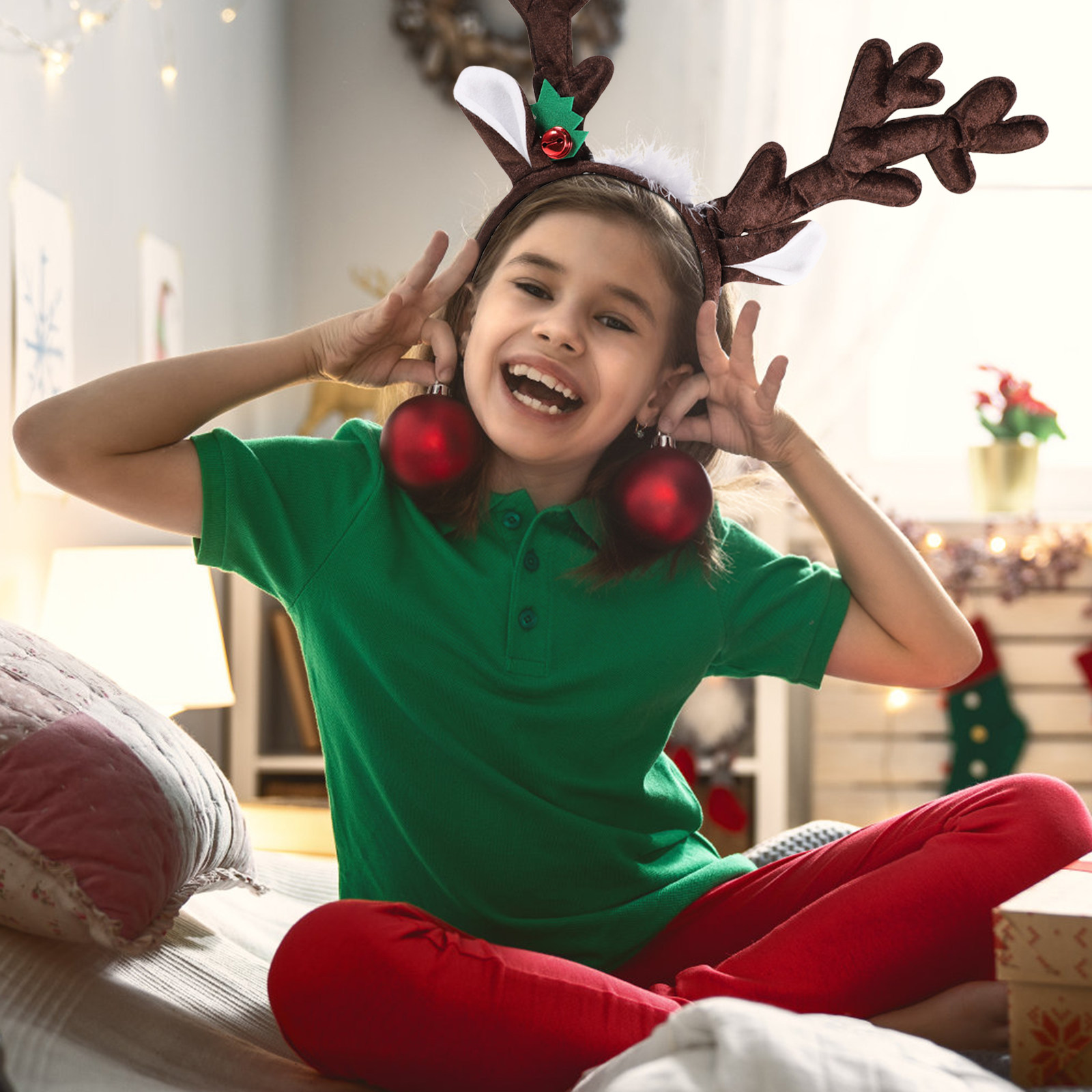 Serre-tête en forme de cornes  - Reindeer Antlers Headband avis et prix