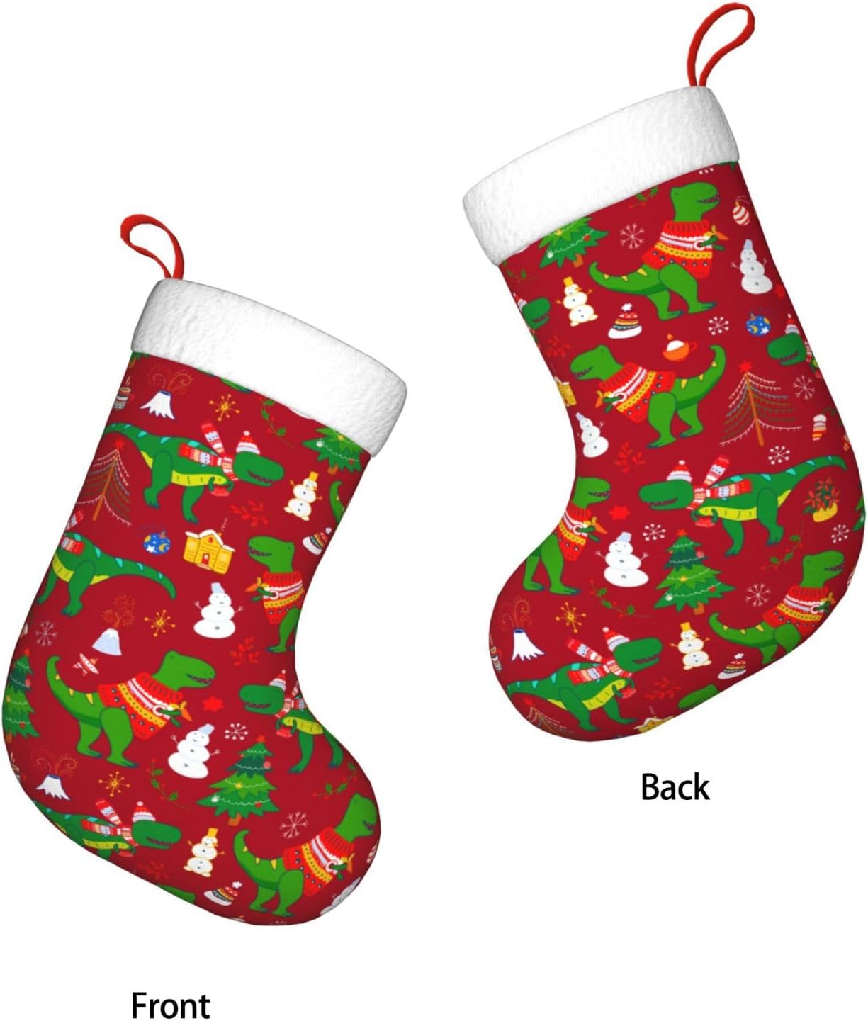 Mignon dinosaure de noël bas d - Christmas Stocking Hanging avis et prix