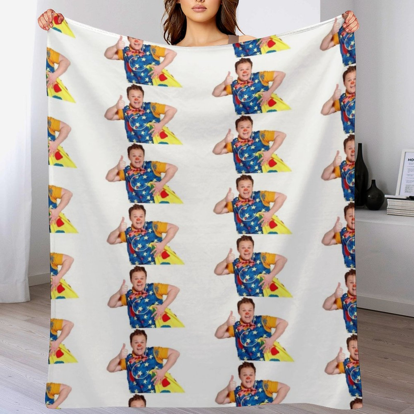 Couverture Mr Tumble Throw Bla - Christmas Throw Blanket avis et prix