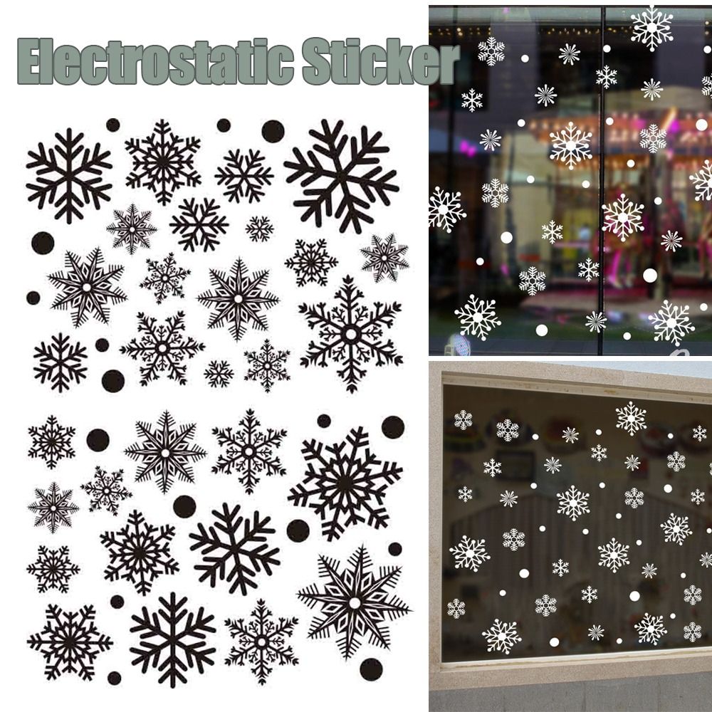 30 autocollants flocons de nei - Snowflake Window Decal avis et prix
