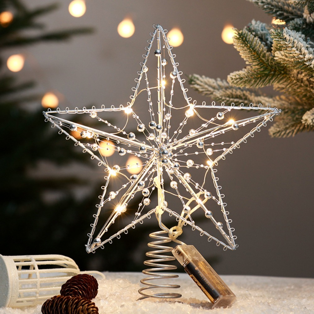 Or/argent LED arbre de noël To - Star Tree Topper avis et prix