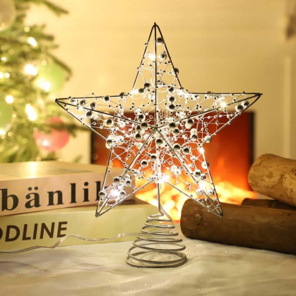 Or/argent LED arbre de noël To - Star Tree Topper avis et prix