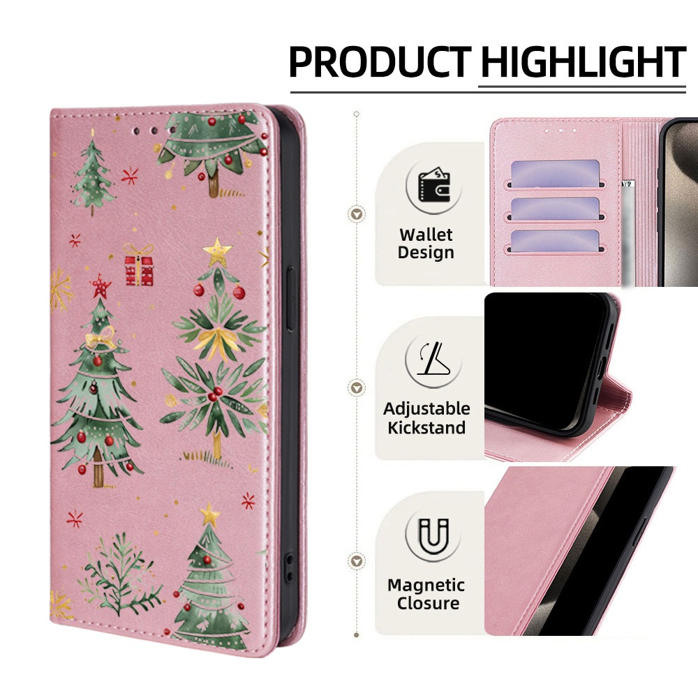 Étui portefeuille en cuir moti - Christmas Tree Artificial avis et prix