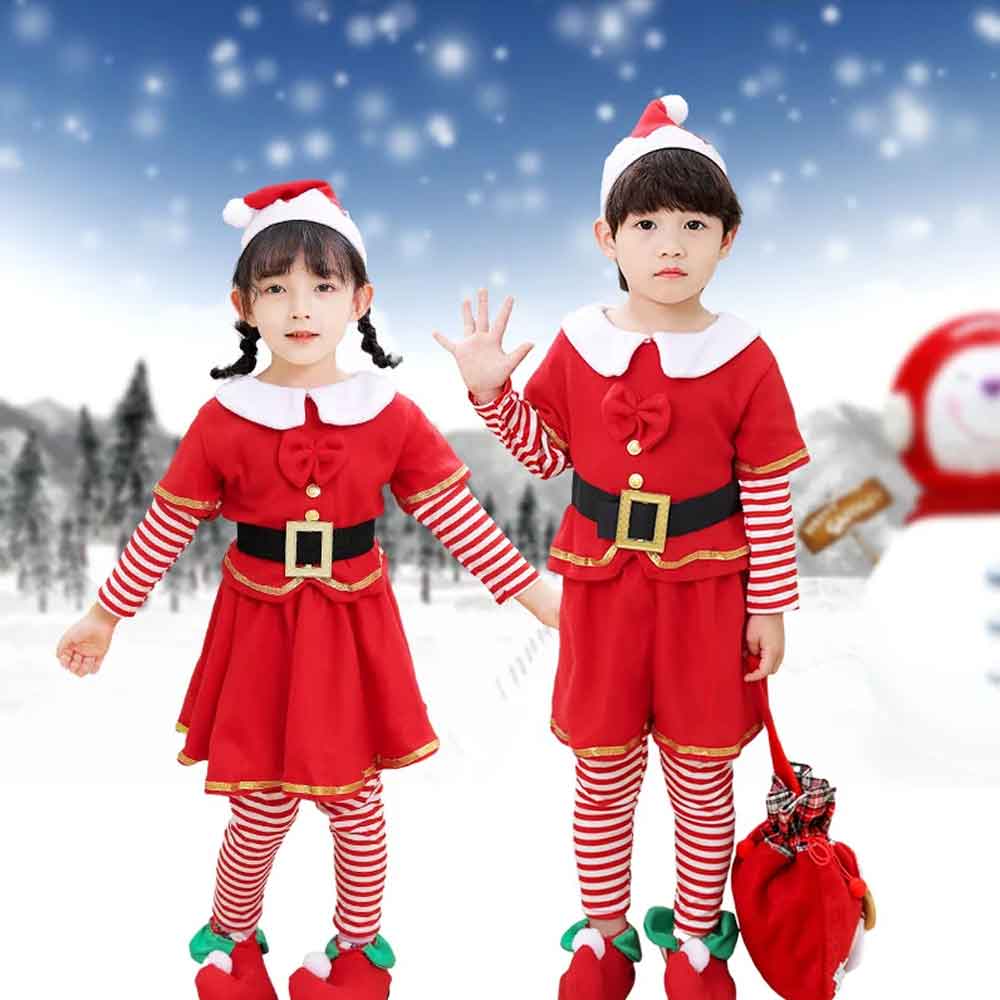 Ensemble elfe de Noël pour enf - Elf Costume Christmas avis et prix