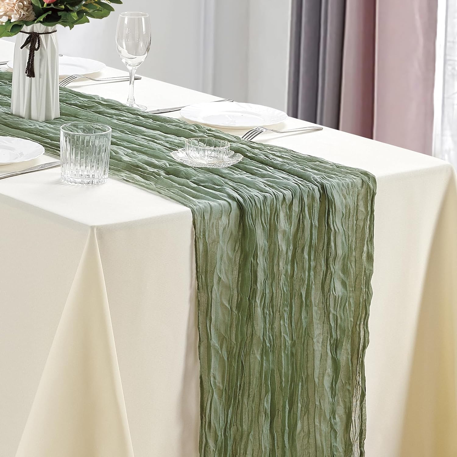 Chemin de Table en gaze style  - Christmas Table Runner avis et prix
