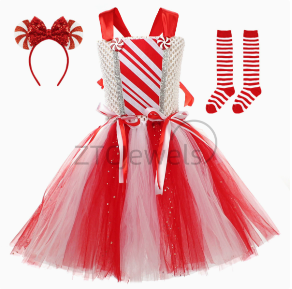 Robe Tutu de noël pour filles, - Elf Costume Christmas avis et prix
