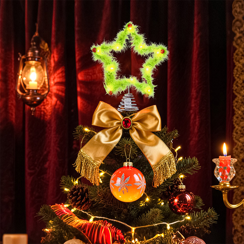 Bâton torsadé étoile à cinq br - Star Tree Topper avis et prix