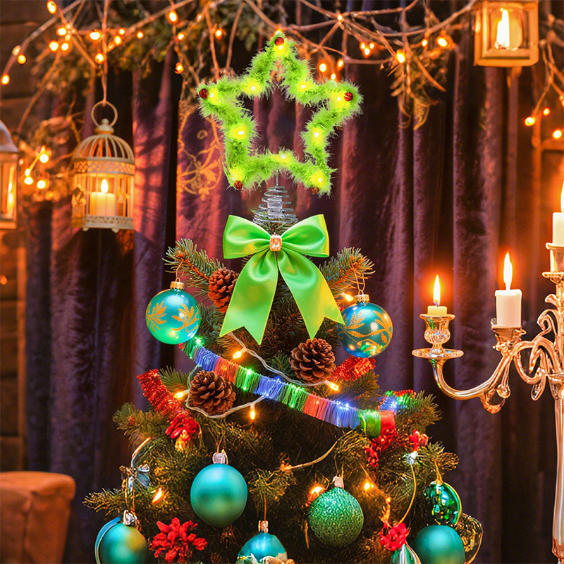 Bâton torsadé étoile à cinq br - Star Tree Topper avis et prix