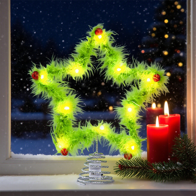 Bâton torsadé étoile à cinq br - Star Tree Topper avis et prix