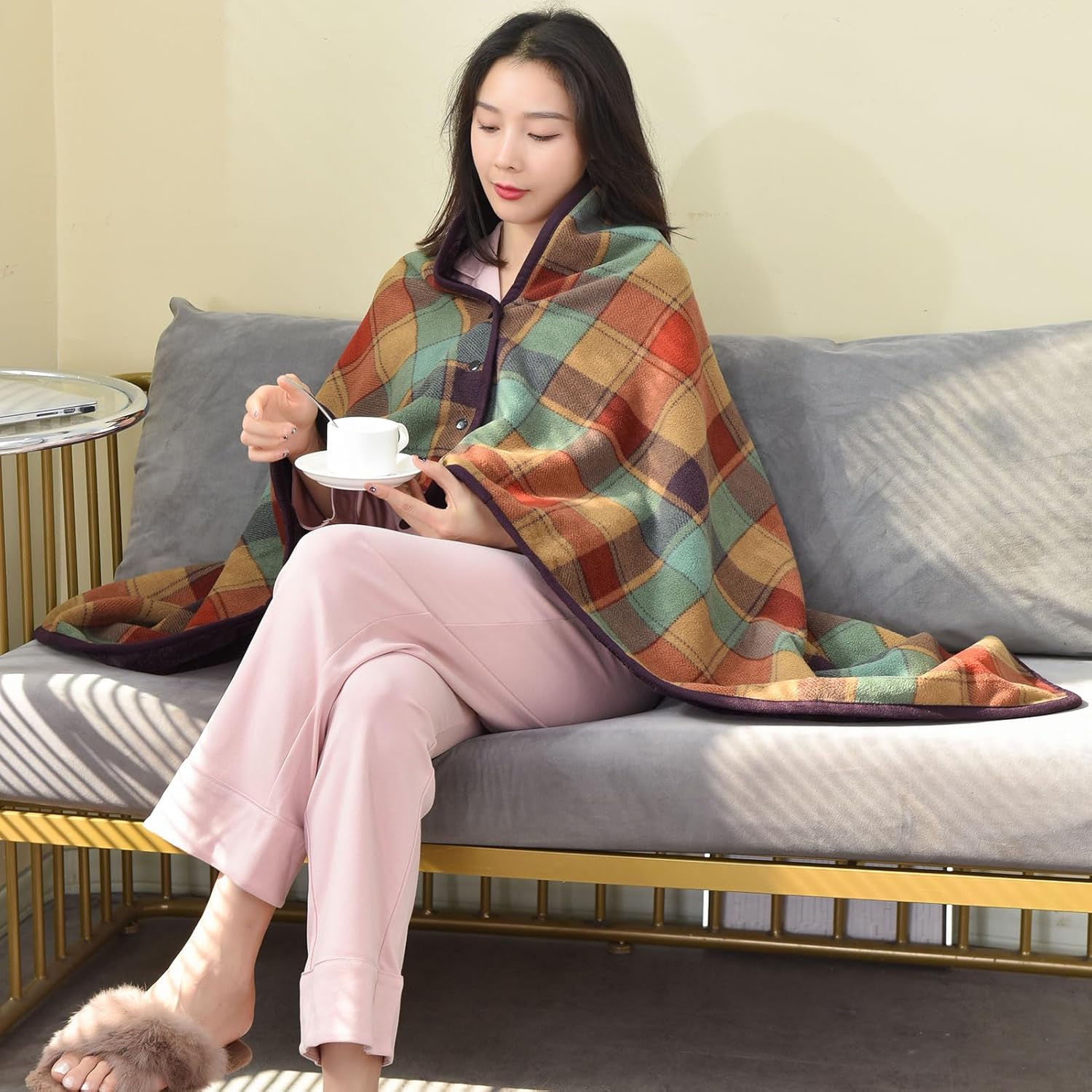 Couverture portable en polaire - Christmas Throw Blanket avis et prix