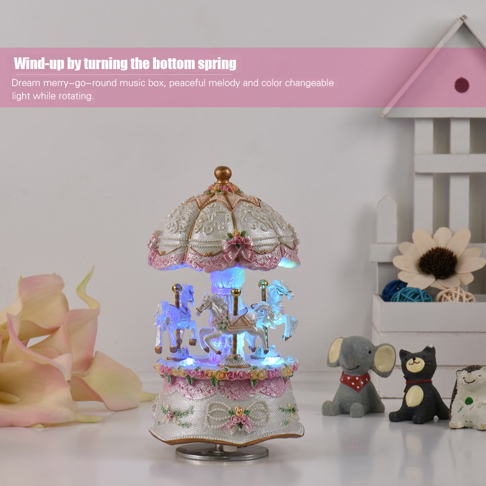 Carrousel rotatif de luxe avec - Snow Globe Musical avis et prix