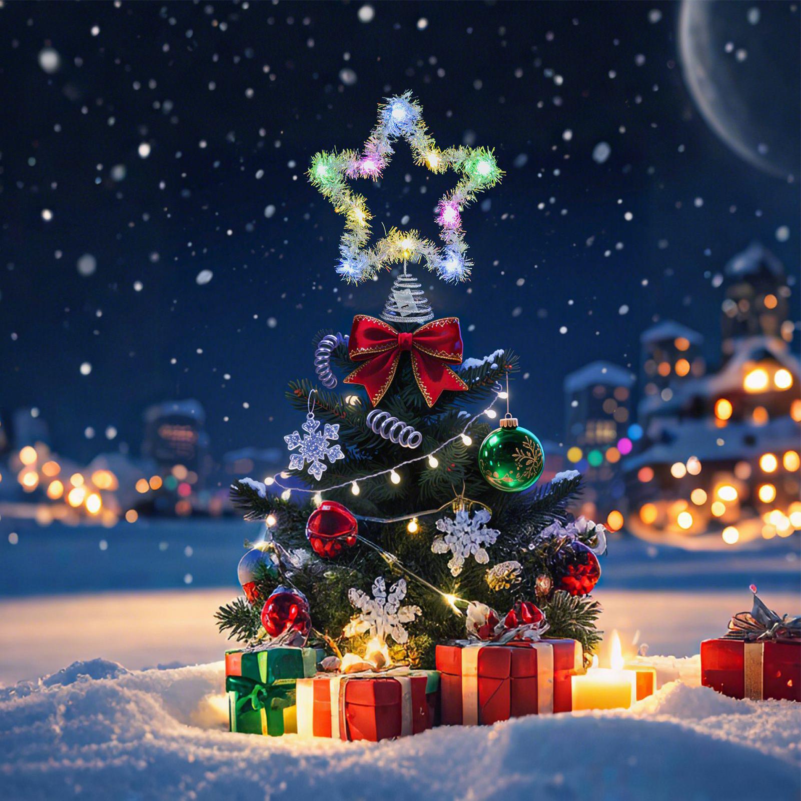 Décoration d'arbre de noël en  - Star Tree Topper avis et prix