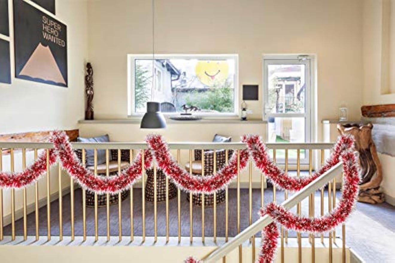 Banderoles métalliques de noël - Tinsel Garland Decoration avis et prix