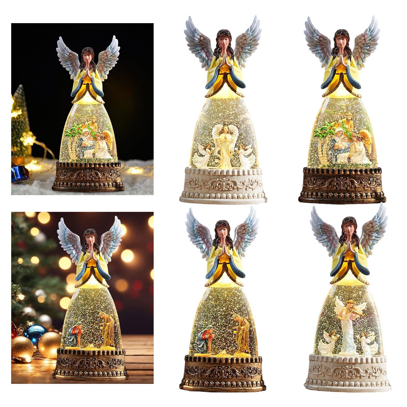 Figurine d'ange éclairée, boul - Snow Globe Musical avis et prix