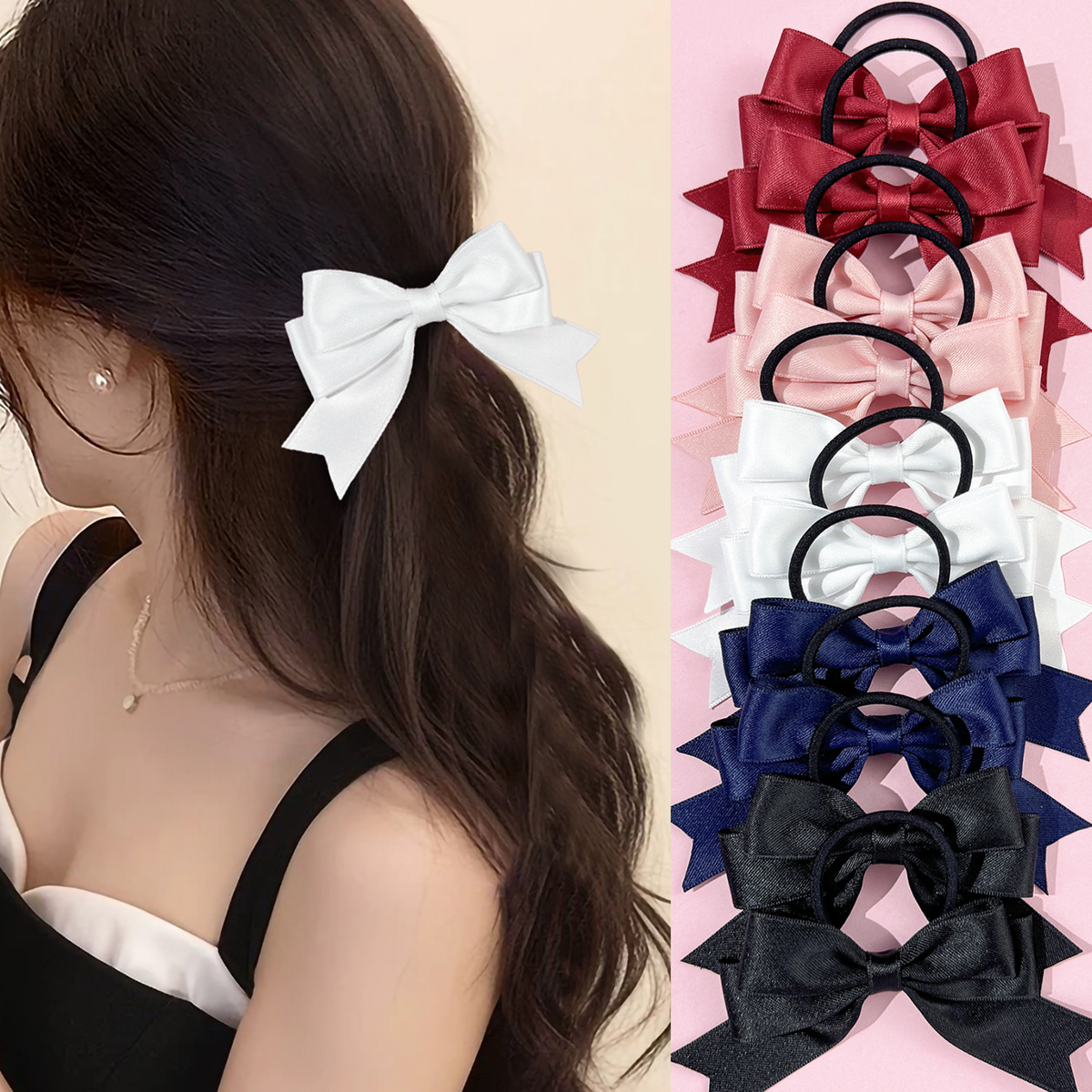 2 attaches pour cheveux en for - Ribbon Bow Gift avis et prix