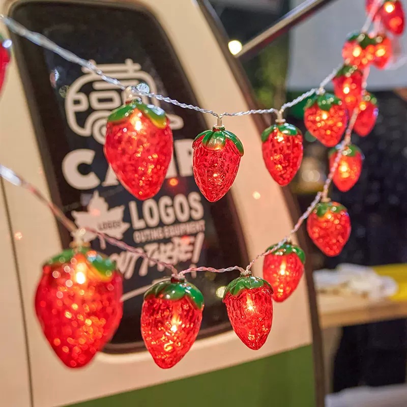 6.5FT 10LEDS fraise chaîne lum - Led Fairy String Lights avis et prix