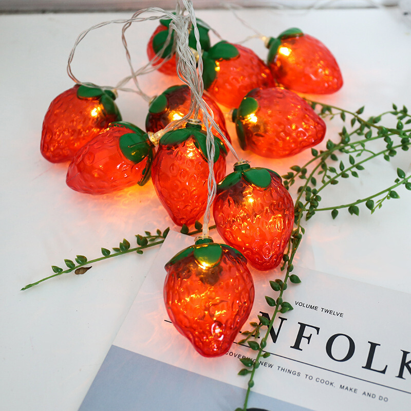 6.5FT 10LEDS fraise chaîne lum - Led Fairy String Lights avis et prix