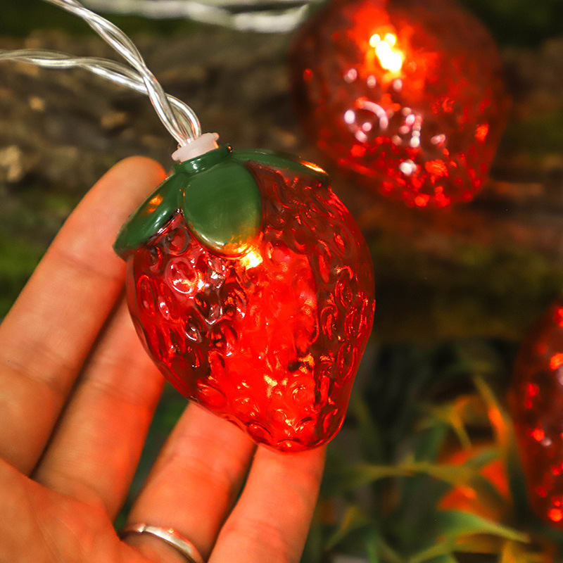 6.5FT 10LEDS fraise chaîne lum - Led Fairy String Lights avis et prix