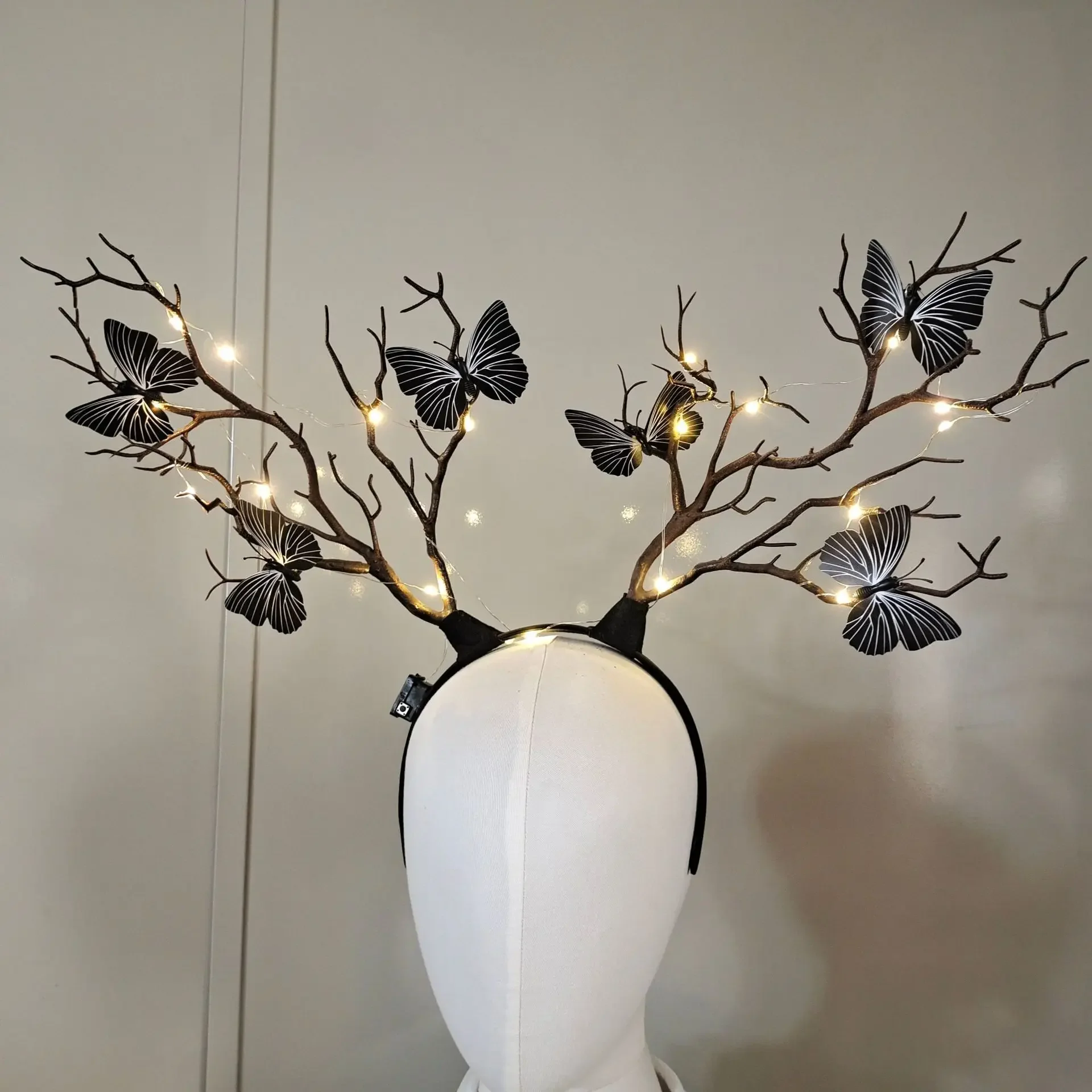 Bandeau lumineux en bois de re - Reindeer Antlers Headband avis et prix