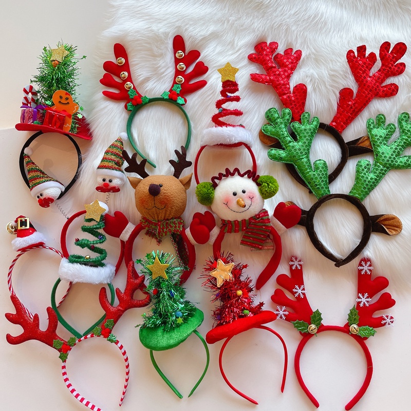 1-15 pièces Bandeaux de Noël a - Reindeer Antlers Headband avis et prix