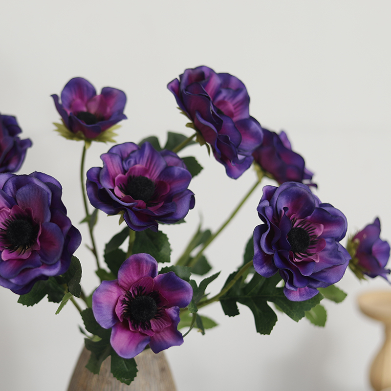 Fausses fleurs d'anémone à 3 t - Christmas Wreath Fake avis et prix