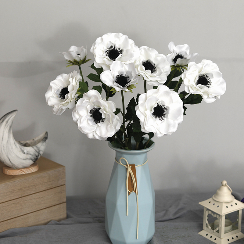 Fausses fleurs d'anémone à 3 t - Christmas Wreath Fake avis et prix