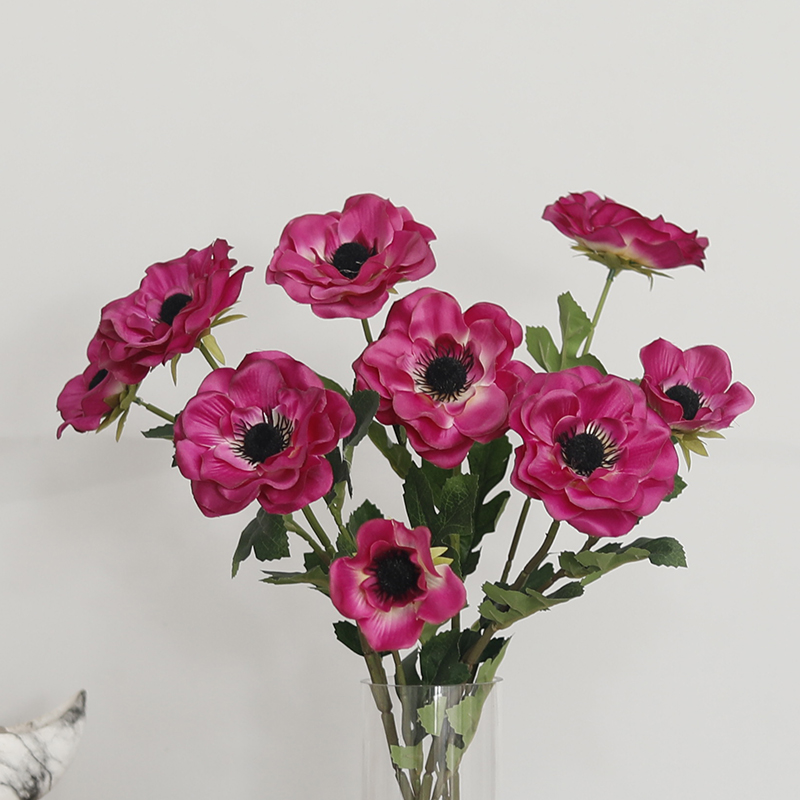 Fausses fleurs d'anémone à 3 t - Christmas Wreath Fake avis et prix