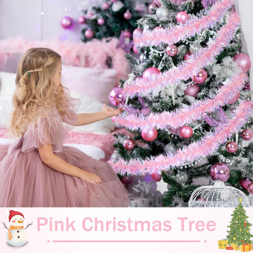 Ruban de Noël scintillant de 2 - Tinsel Garland Decoration avis et prix