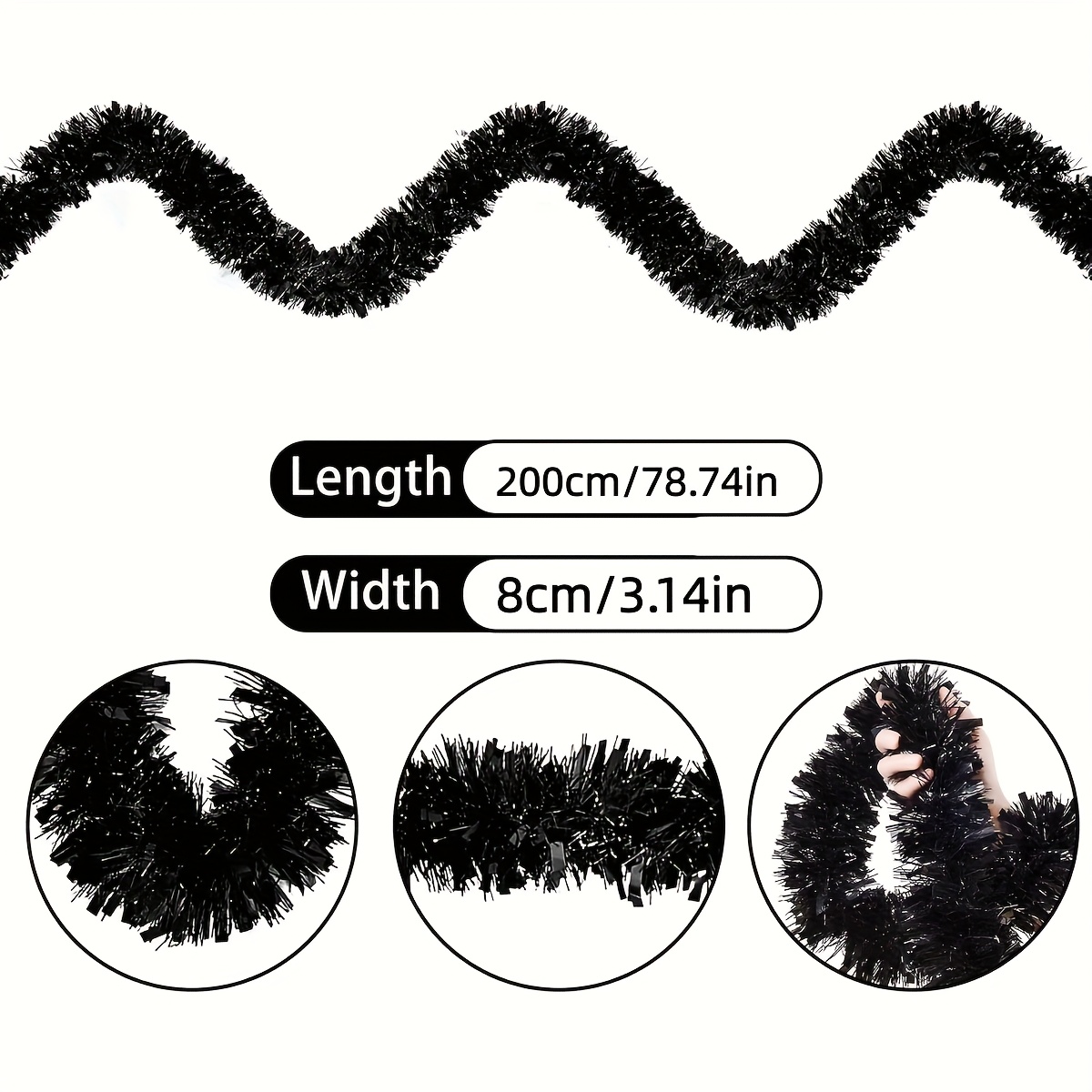 1 guirlande de Noël en paillet - Tinsel Garland Decoration avis et prix