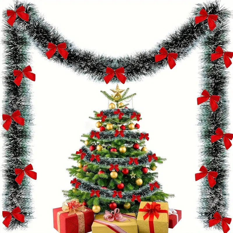 Guirlande de ruban de canne ve - Tinsel Garland Decoration avis et prix