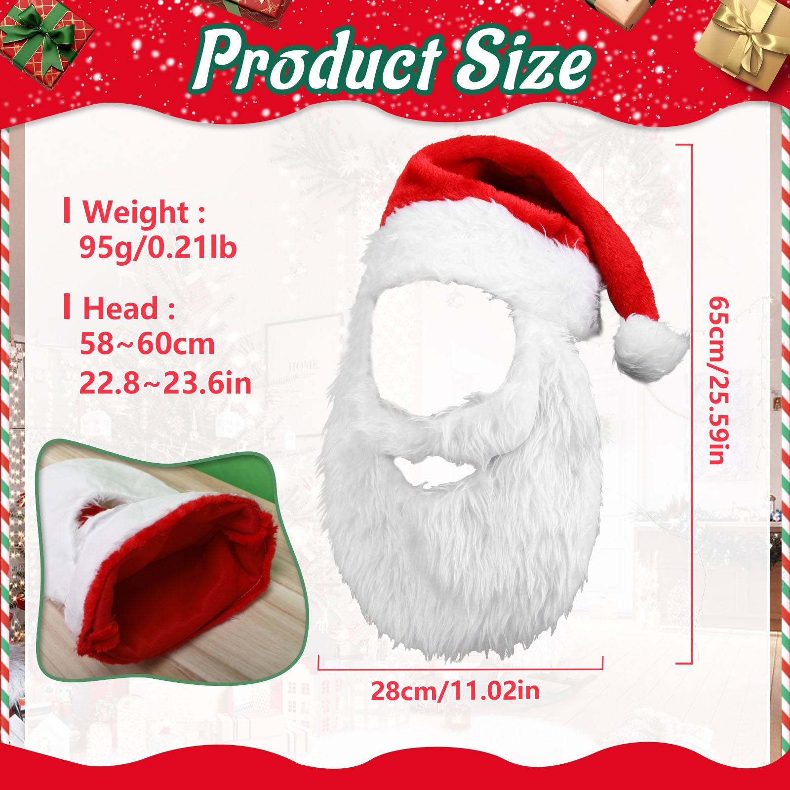 Chapeau de noël en peluche pou - Santa Hat Plush avis et prix