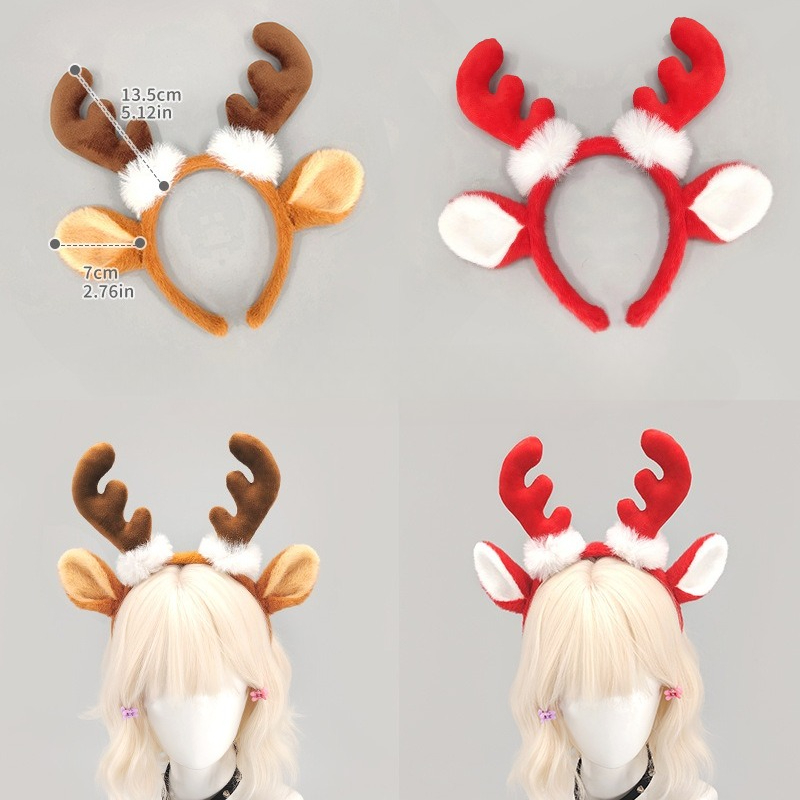 Serre-tête en peluche avec cor - Reindeer Antlers Headband avis et prix