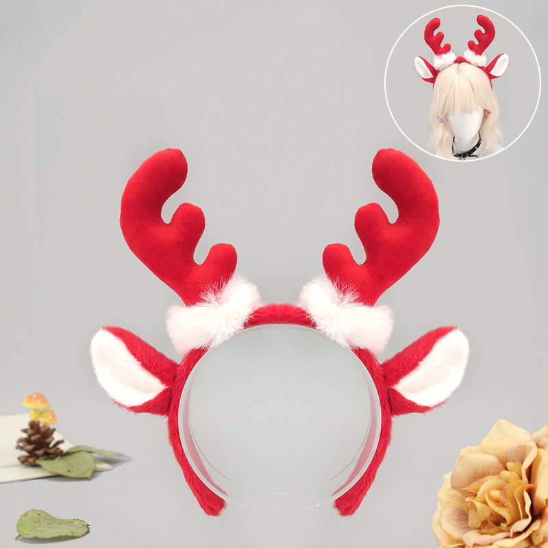 Serre-tête en peluche avec cor - Reindeer Antlers Headband avis et prix