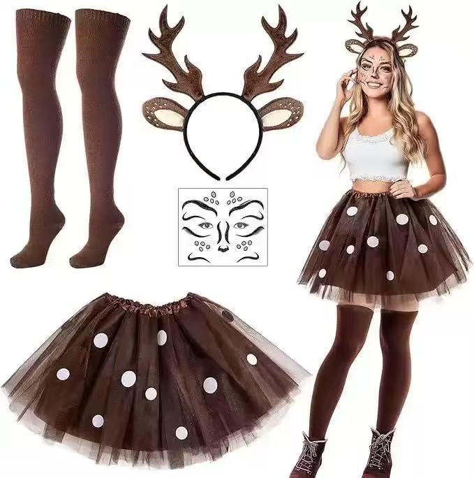 Ensemble de costume de renne : - Reindeer Antlers Headband avis et prix