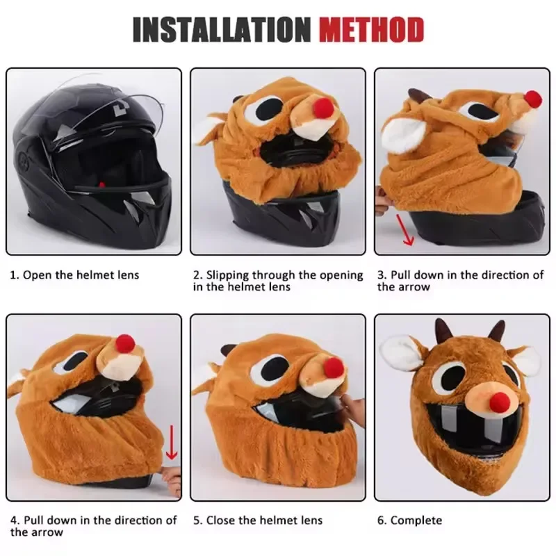 Housse de casque de moto en pe - Santa Hat Plush avis et prix